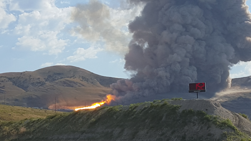 Nearing the end of the burn.